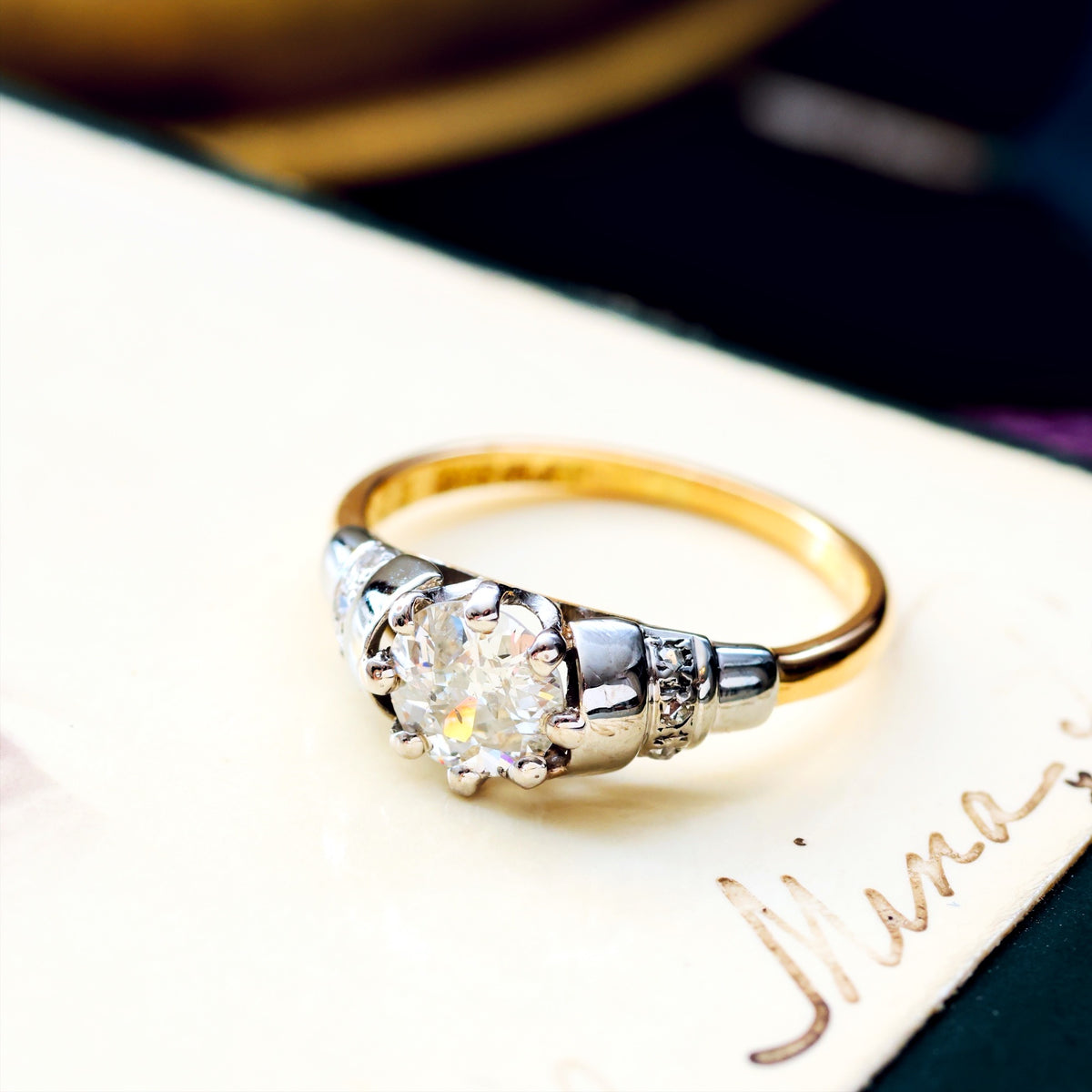 Vintage Art Deco Diamond Engagement Ring