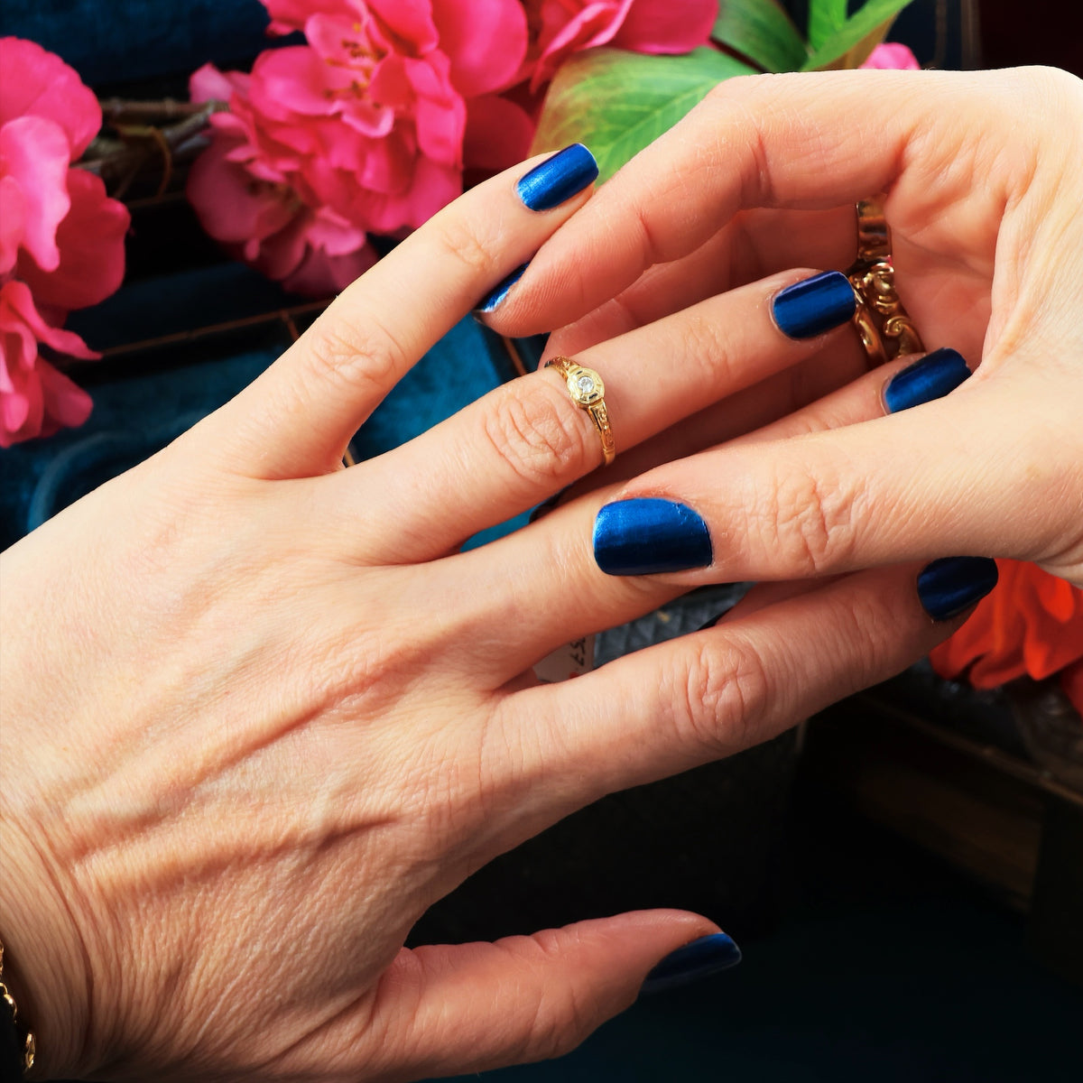 Sweetheart Vintage Diamond Engagement Ring