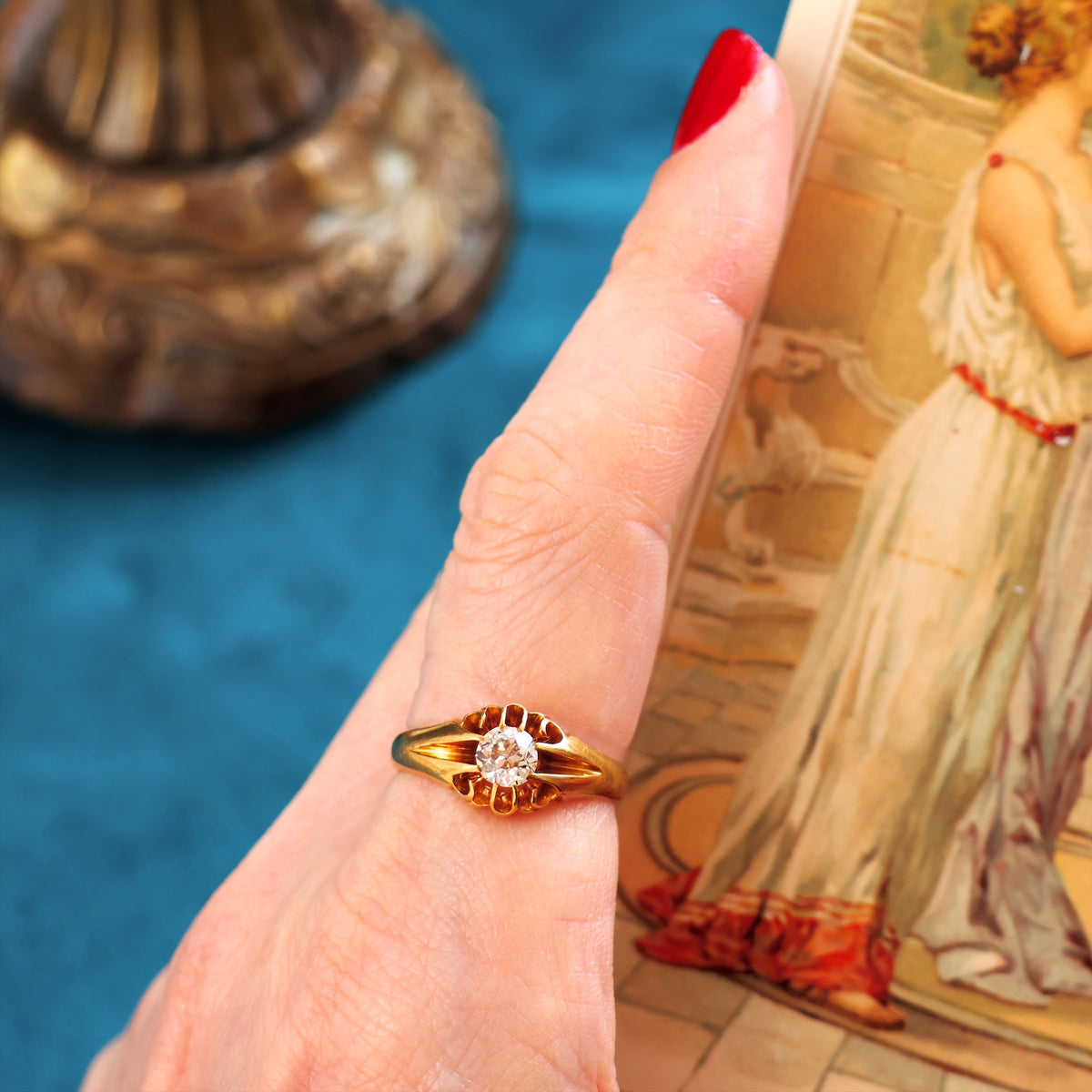 Antique Date 1908 Diamond Engagement Ring