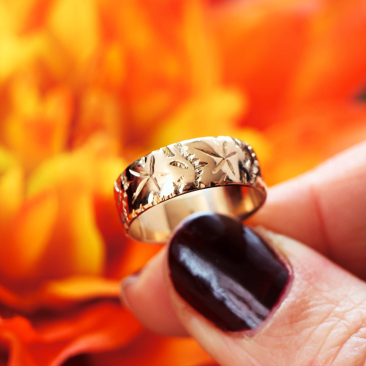 Antique Date 1905 Size 'L' Wedding Ring