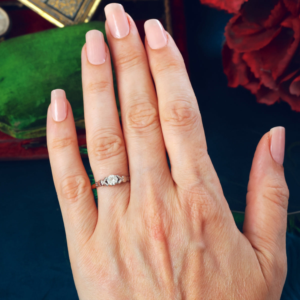 Darling Vintage Diamond Engagement Ring