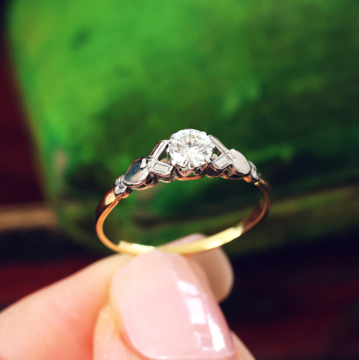 Darling Vintage Diamond Engagement Ring