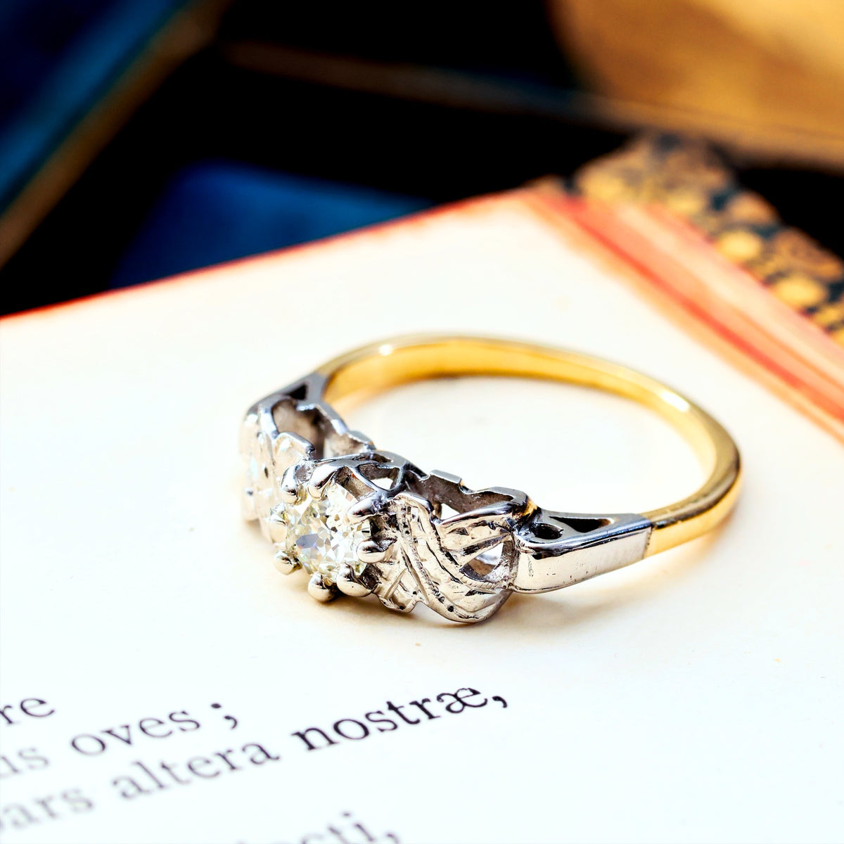 Vintage 1950's Art Deco Diamond Engagement Ring