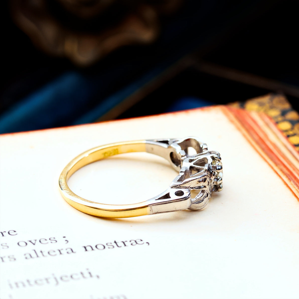 Vintage 1950's Art Deco Diamond Engagement Ring