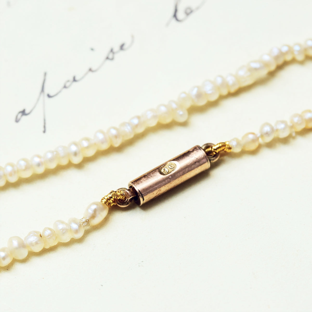 Victorian Amethyst & Seed Pearl Necklet