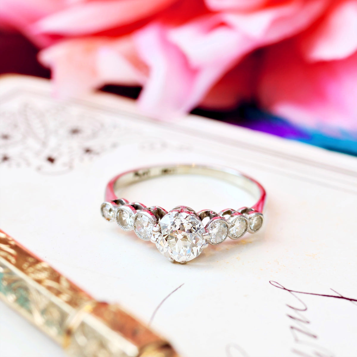 Unique Beauty! Vintage Diamond Engagement Ring