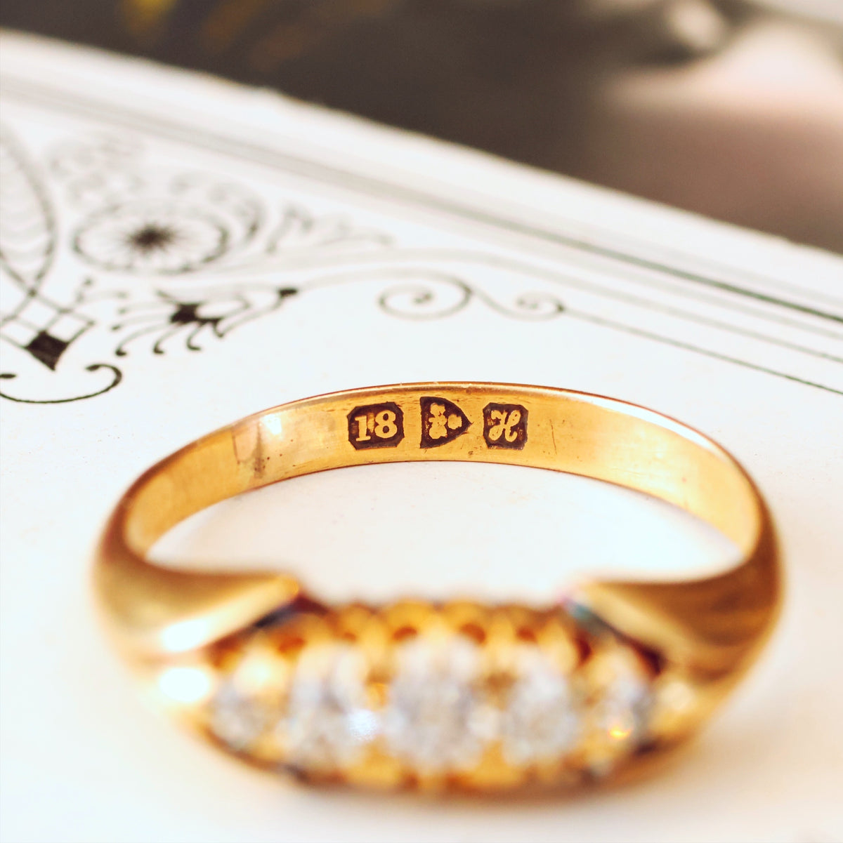 Antique Date 1908 Diamond Engagement Ring