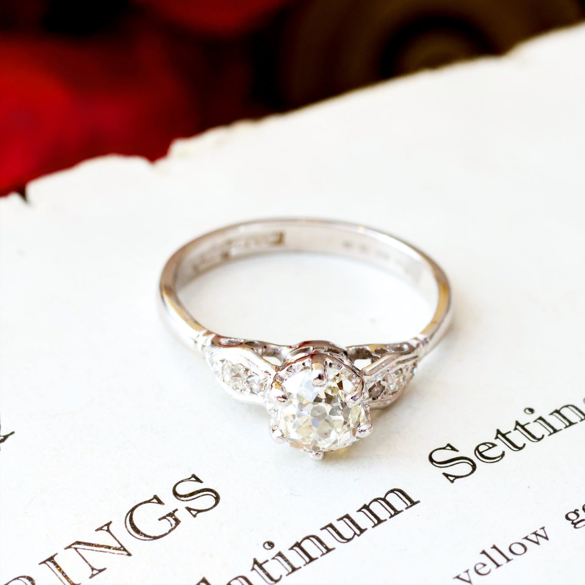 Much Desired Beauty!! Vintage Diamond Engagement Ring