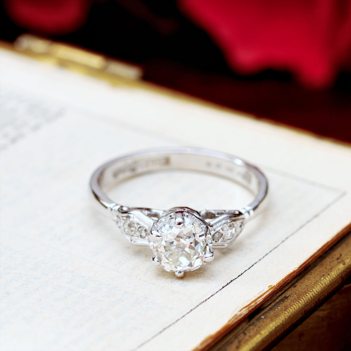 Much Desired Beauty!! Vintage Diamond Engagement Ring