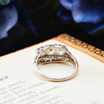Original Vintage 1920's 1.50ct Birks Filigree Diamond Ring