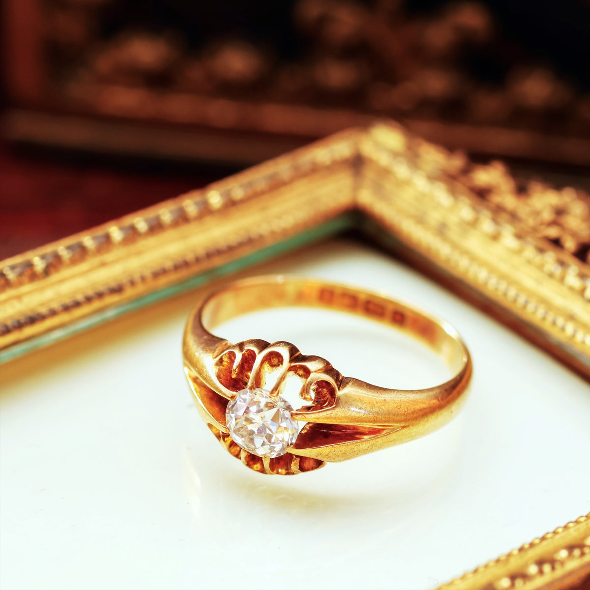 Antique Date 1908 Diamond Engagement Ring