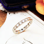 Vintage Size '0'/ '7' One Carat Platinum Diamond Eternity Ring