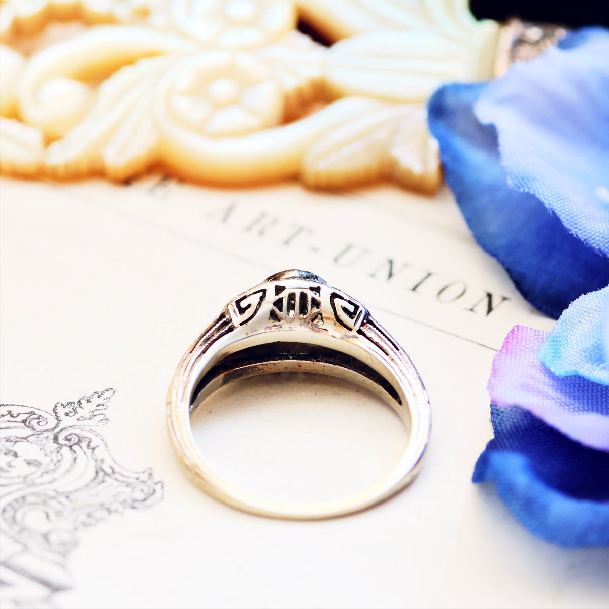 Fabulous Vintage Filigree Diamond Engagement Ring