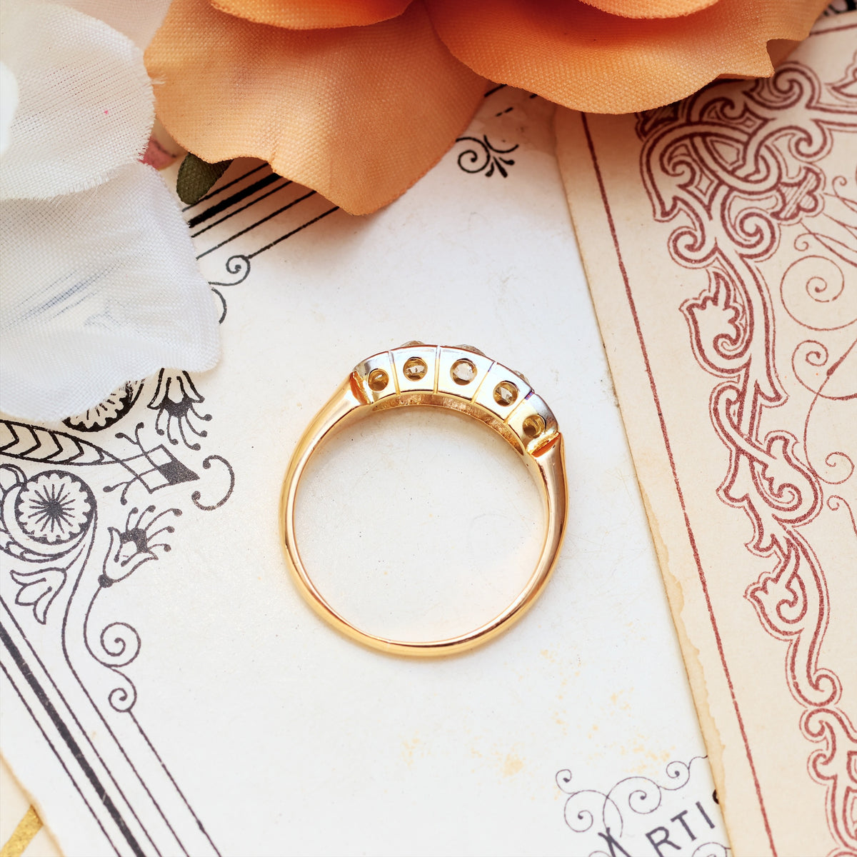 Antique Edwardian Recycled Diamond Engagement Ring