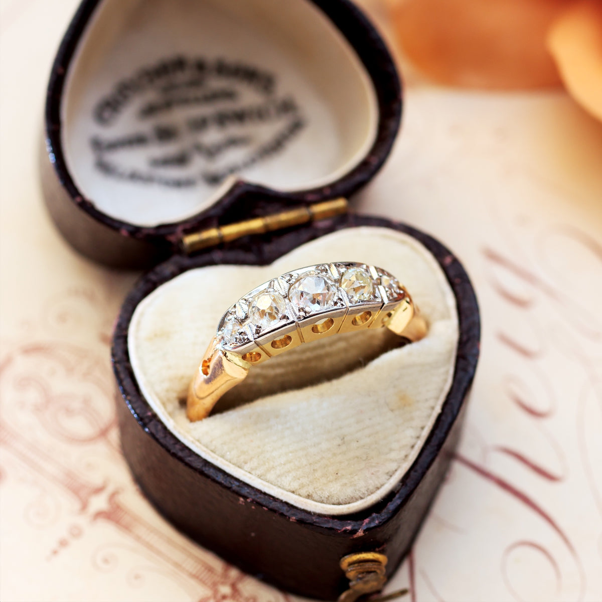 Antique Edwardian Recycled Diamond Engagement Ring