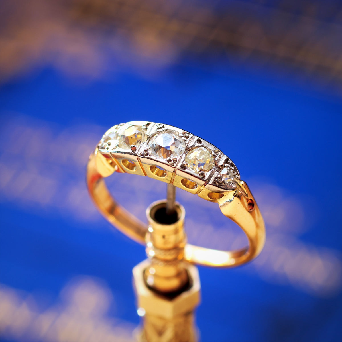 Antique Edwardian Recycled Diamond Engagement Ring