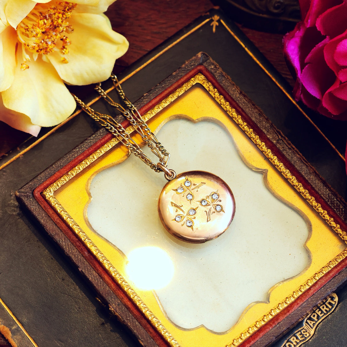 Antique Edwardian Locket & Chain