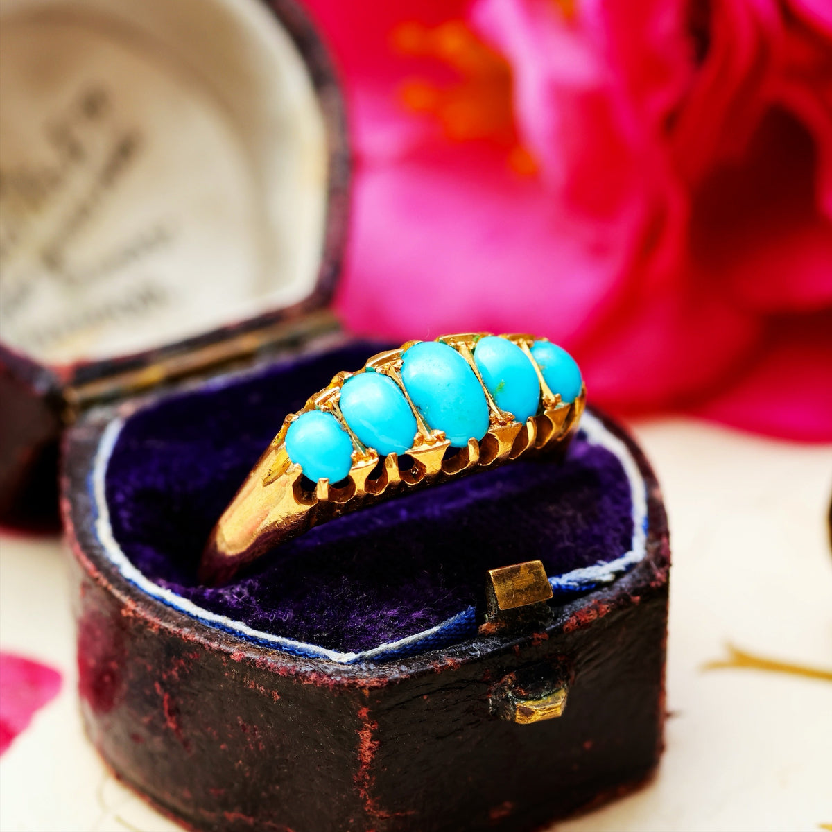 Antique Date 1915 Persian Turquoise Ring
