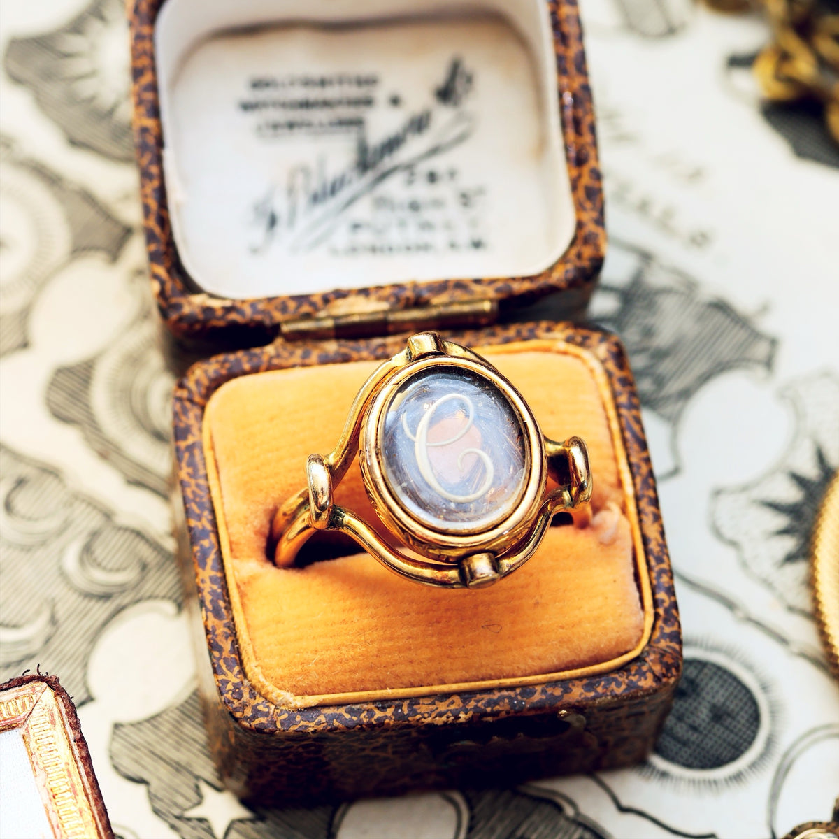 Circa 1862 Mourning Ring for Caroline Giesler