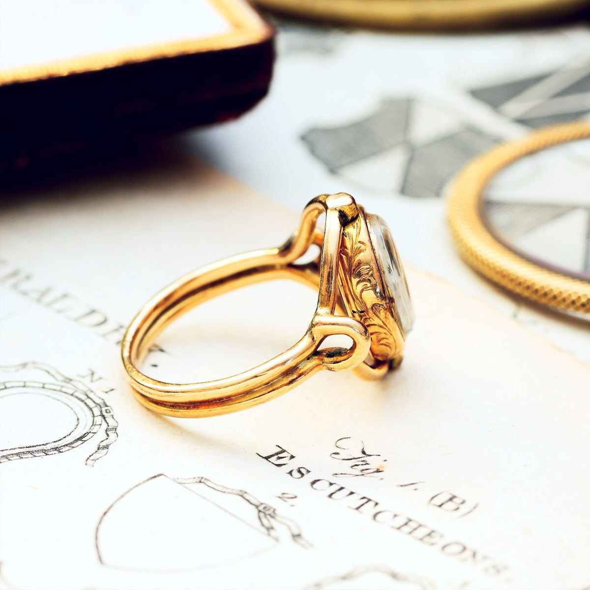 Circa 1862 Mourning Ring for Caroline Giesler