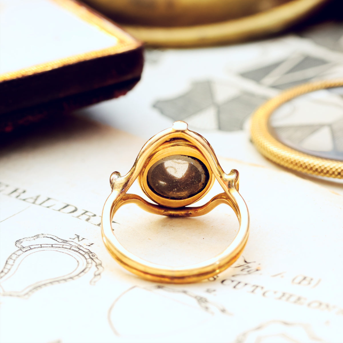 Circa 1862 Mourning Ring for Caroline Giesler