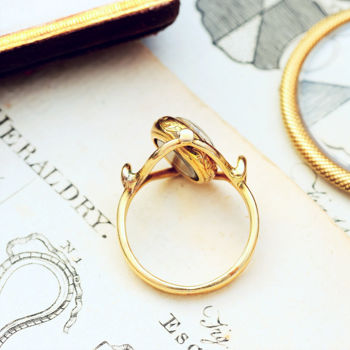 Circa 1862 Mourning Ring for Caroline Giesler