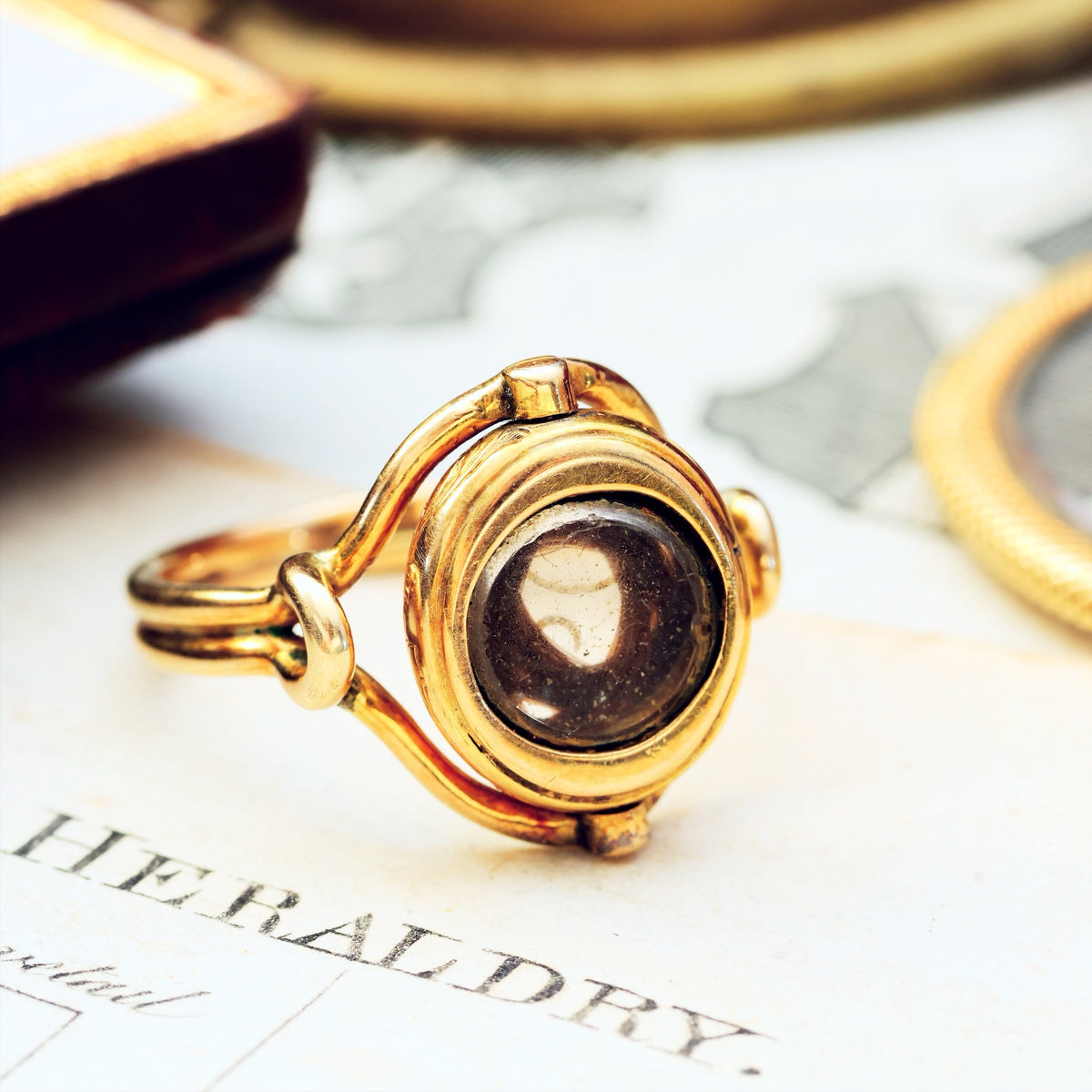 Circa 1862 Mourning Ring for Caroline Giesler