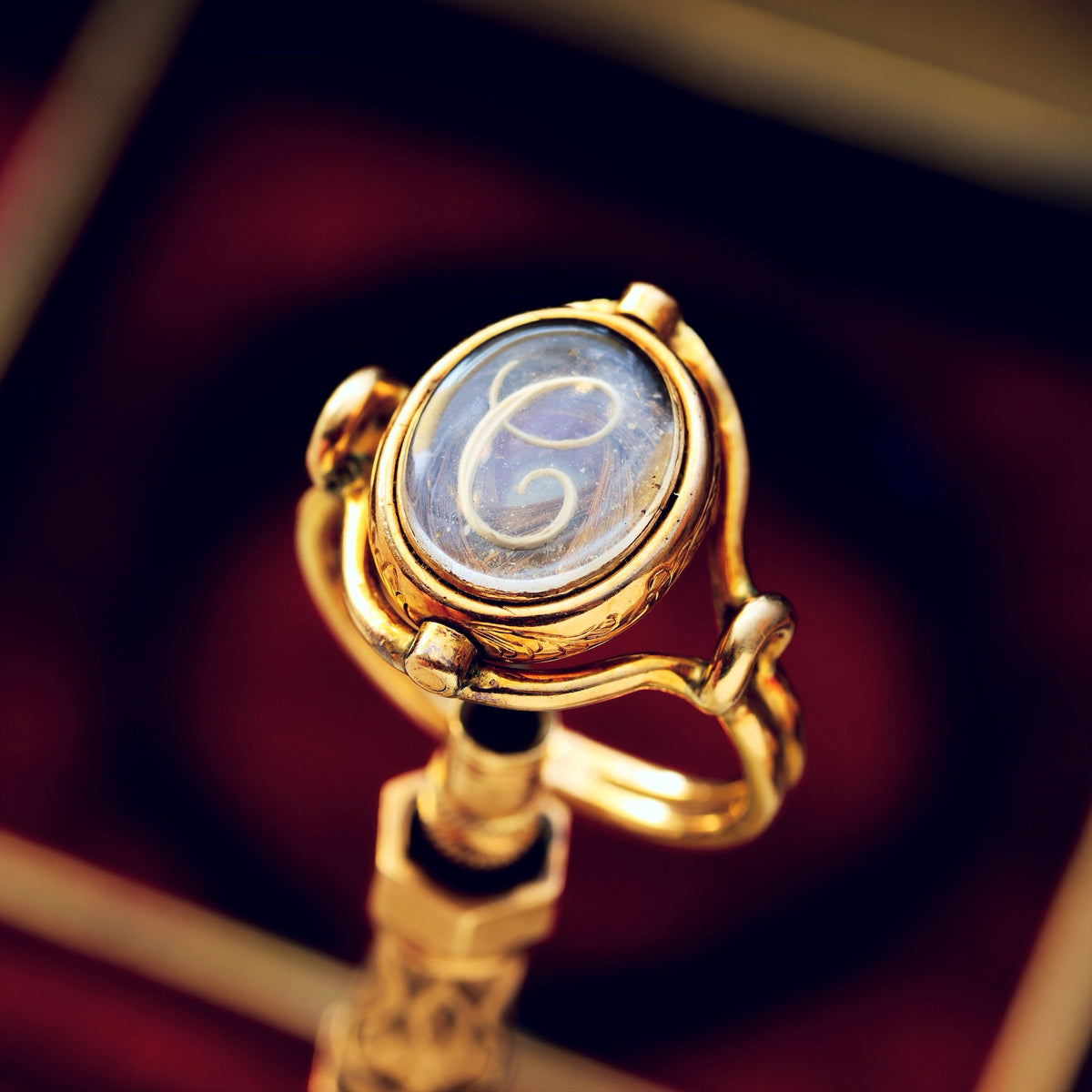 Circa 1862 Mourning Ring for Caroline Giesler