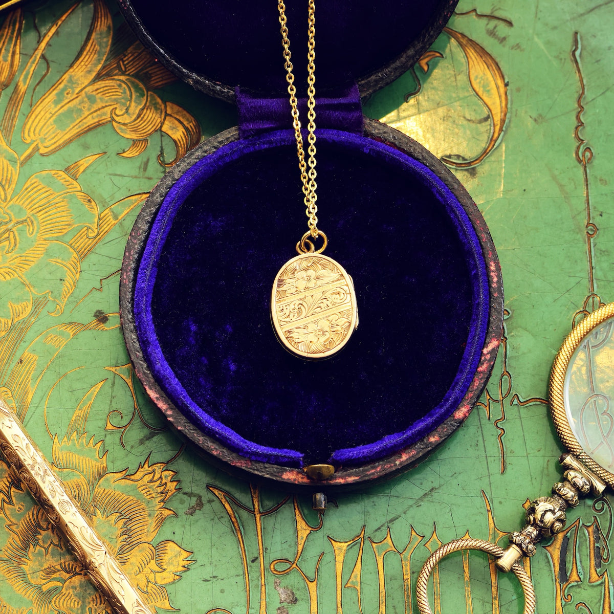 Adorable Miniature Antique Gold Locket