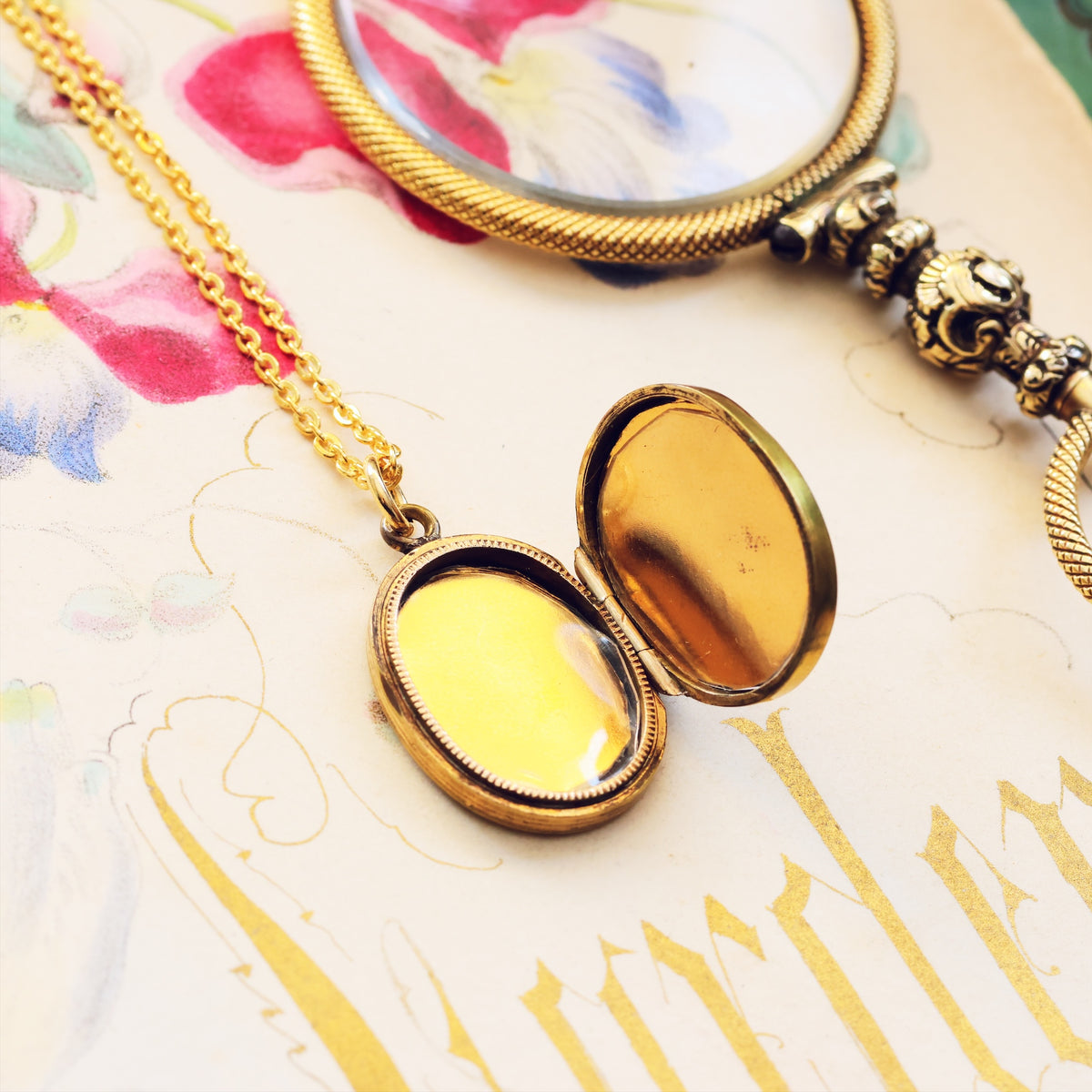 Adorable Miniature Antique Gold Locket