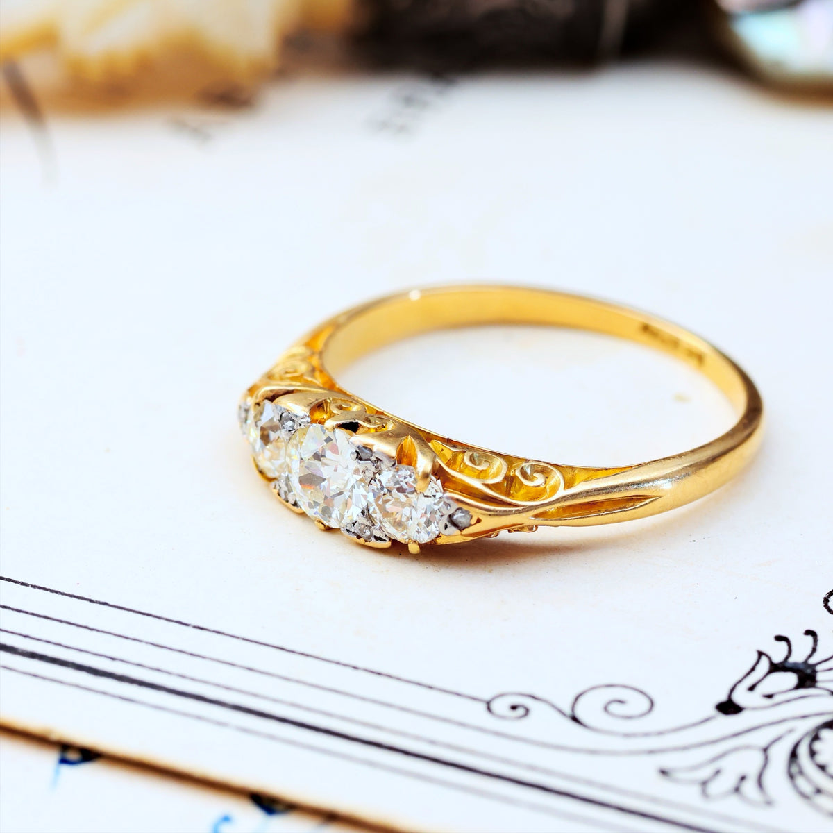 Blessed Lovely! Late Victorian Diamond Engagement Ring