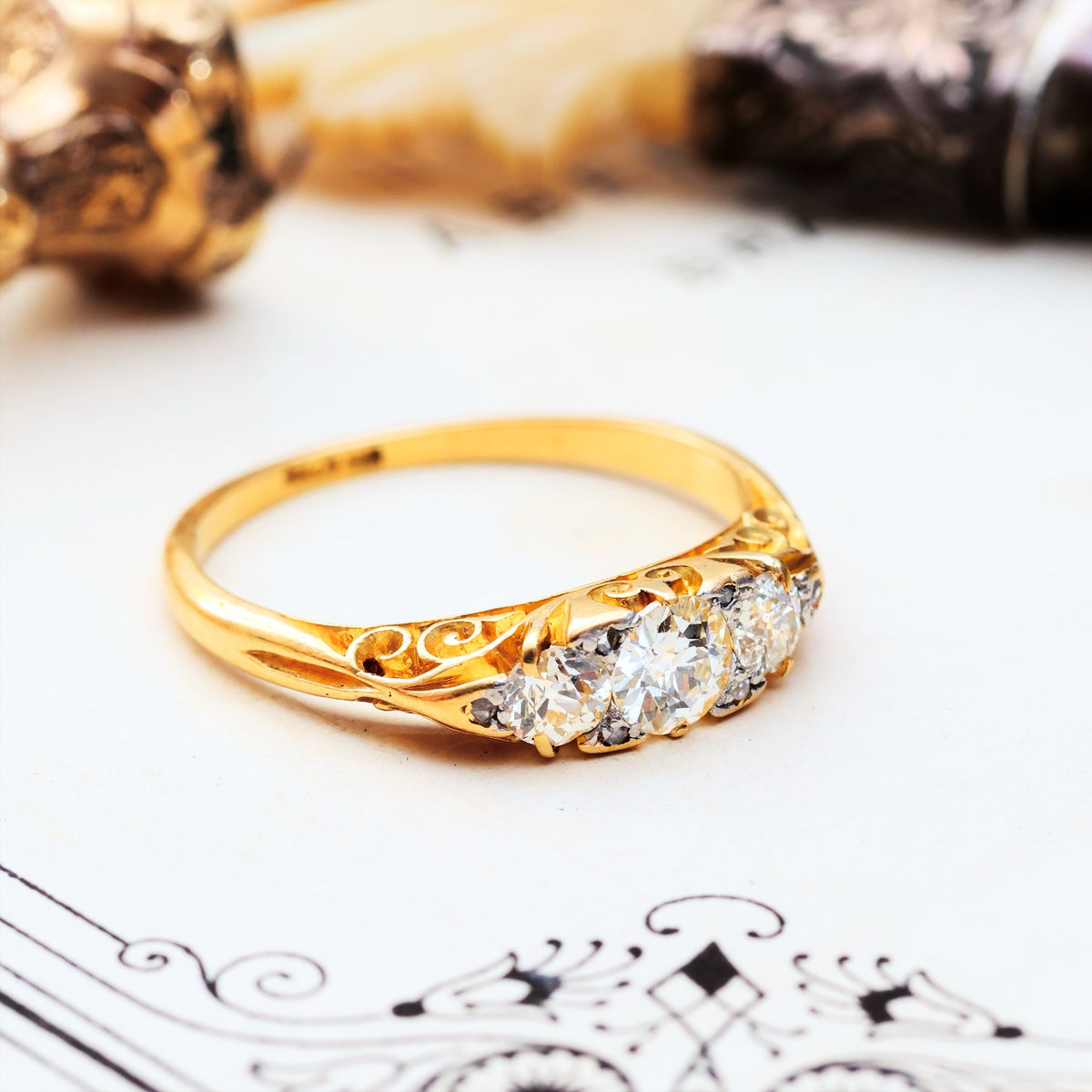 Blessed Lovely! Late Victorian Diamond Engagement Ring