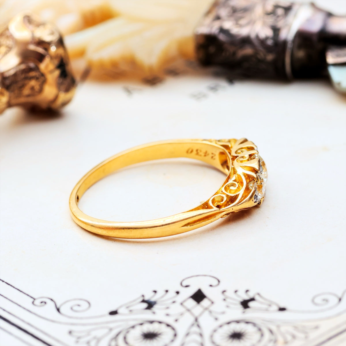 Blessed Lovely! Late Victorian Diamond Engagement Ring