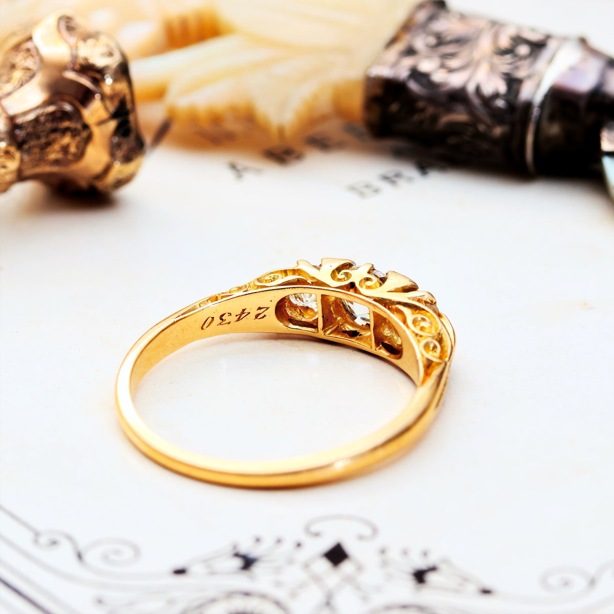 Blessed Lovely! Late Victorian Diamond Engagement Ring