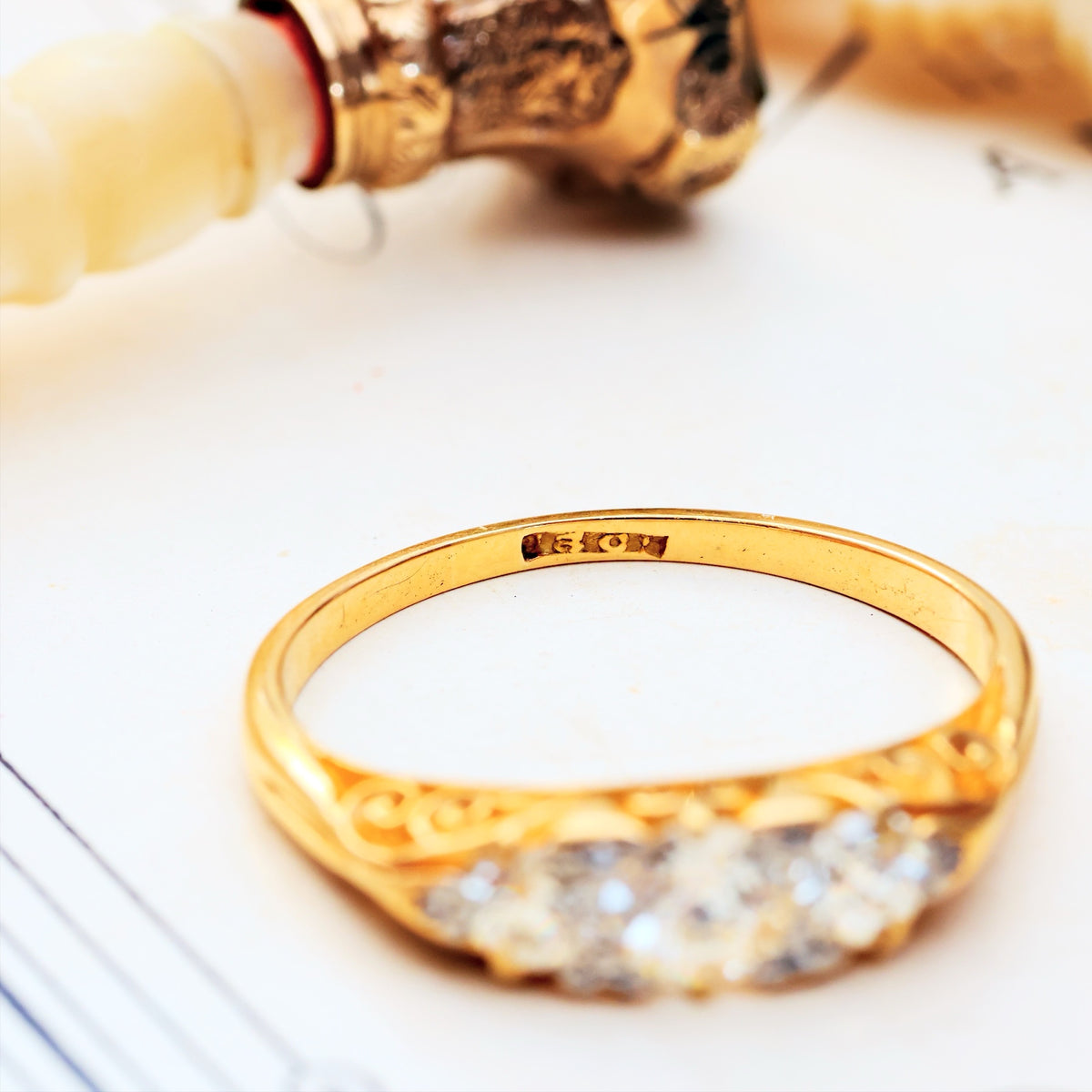 Blessed Lovely! Late Victorian Diamond Engagement Ring