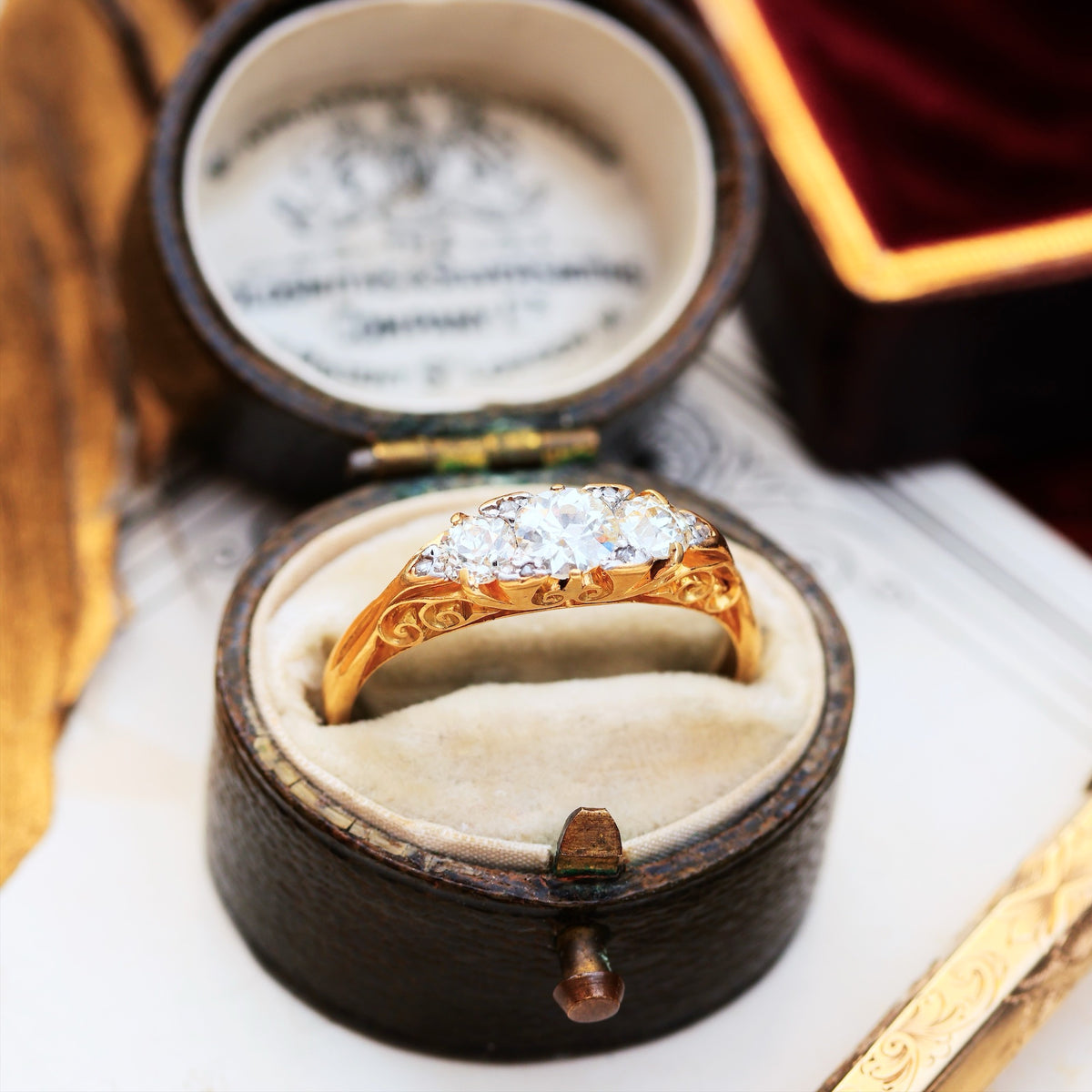 Blessed Lovely! Late Victorian Diamond Engagement Ring