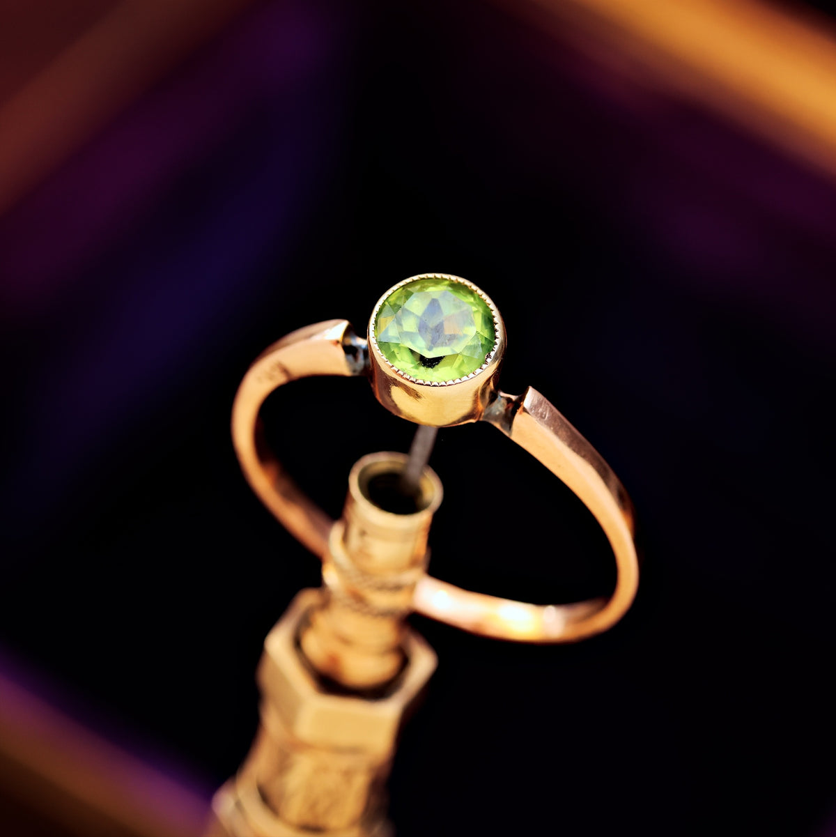 Sweetly Simple Antique Peridot Ring