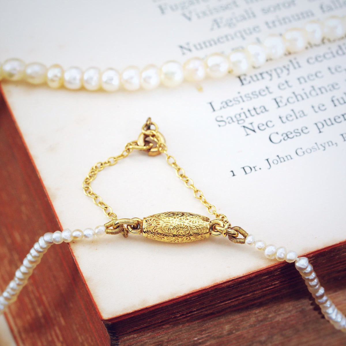 Certificated Antique Baroque Natural Saltwater Pearl Necklace