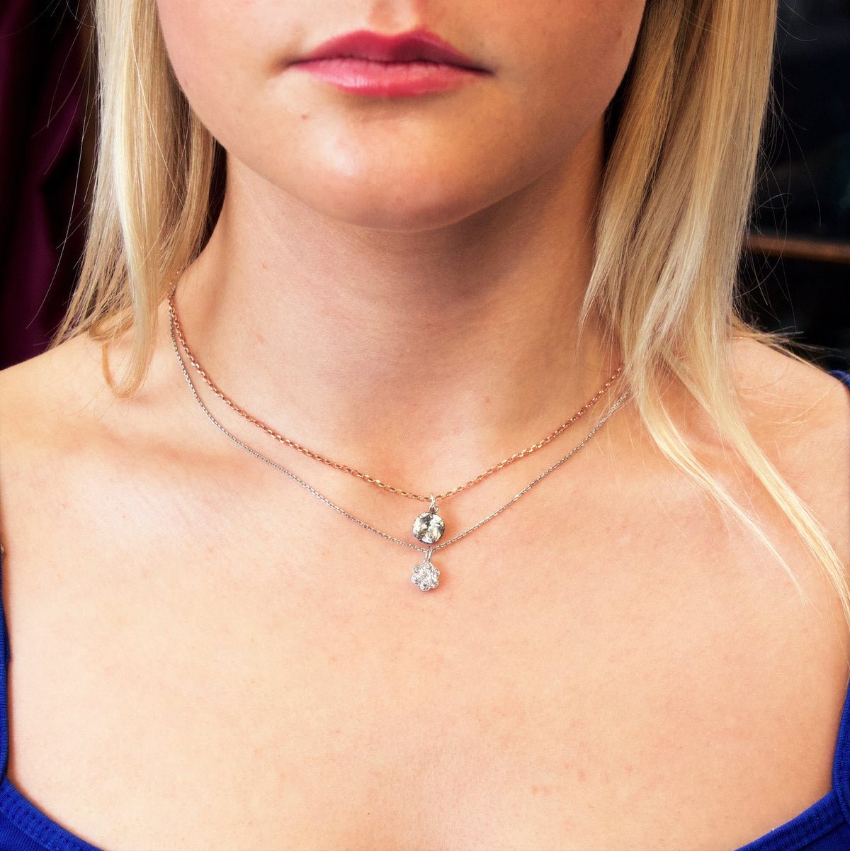 SuperSparkly Antique Cushion Paste Pendant