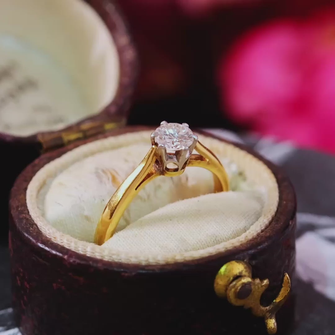 Understated Perfection! Vintage Mid Century Diamond Engagement Ring