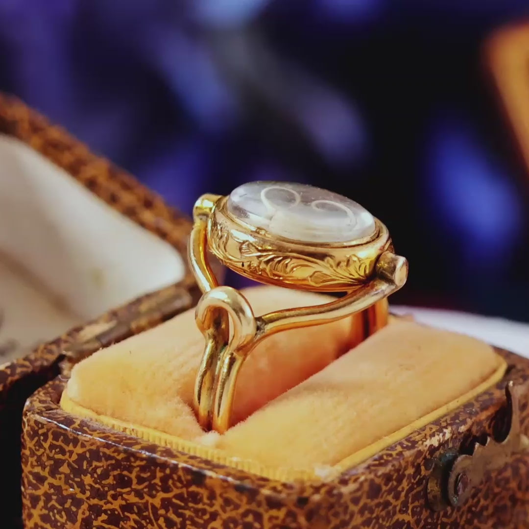 Circa 1862 Mourning Ring for Caroline Giesler