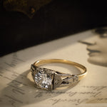 Vintage Antique Art Deco Diamond Engagement Ring