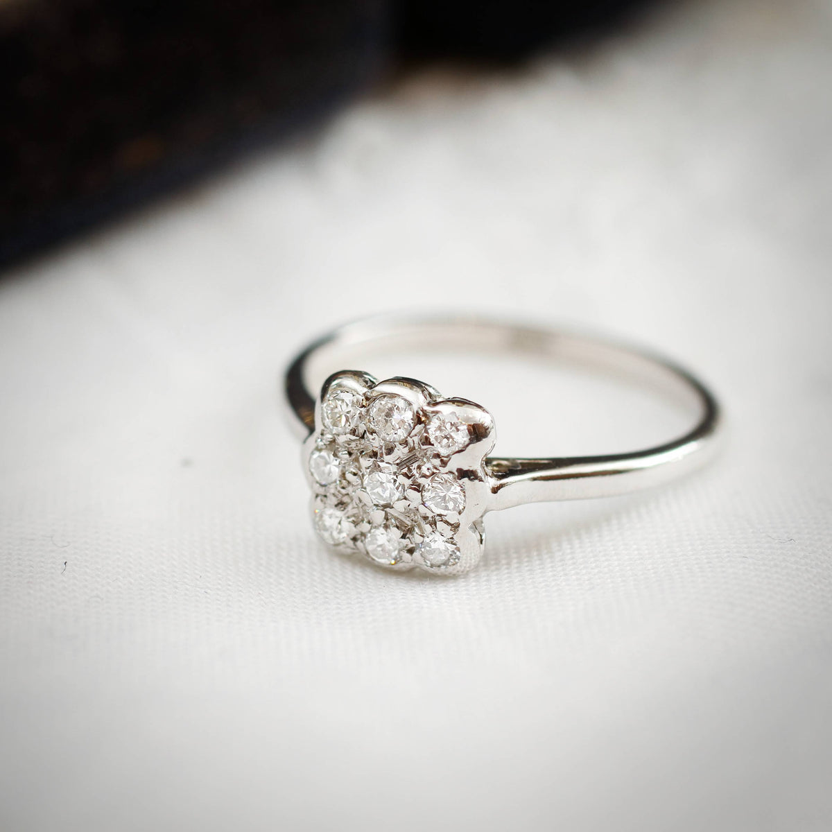 Vintage Diamond Cluster Ring