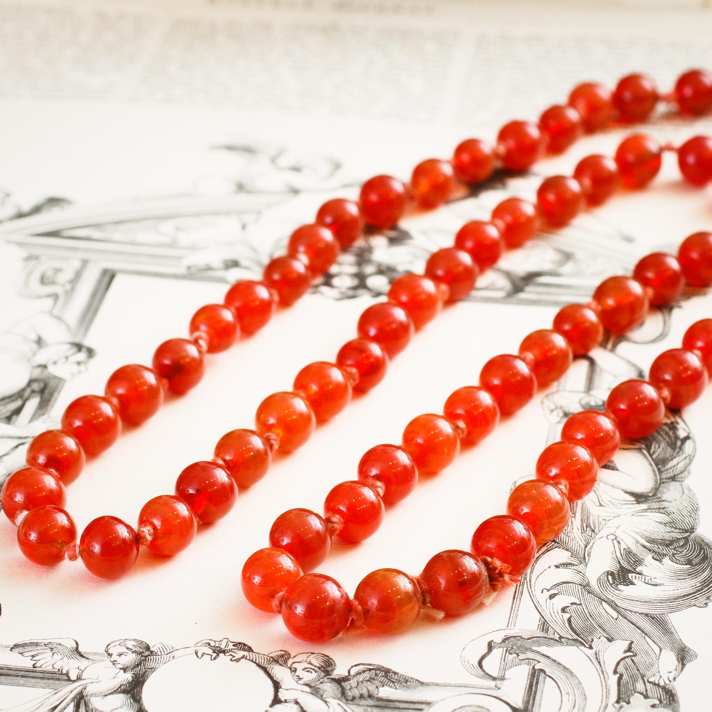 Red discount carnelian necklace