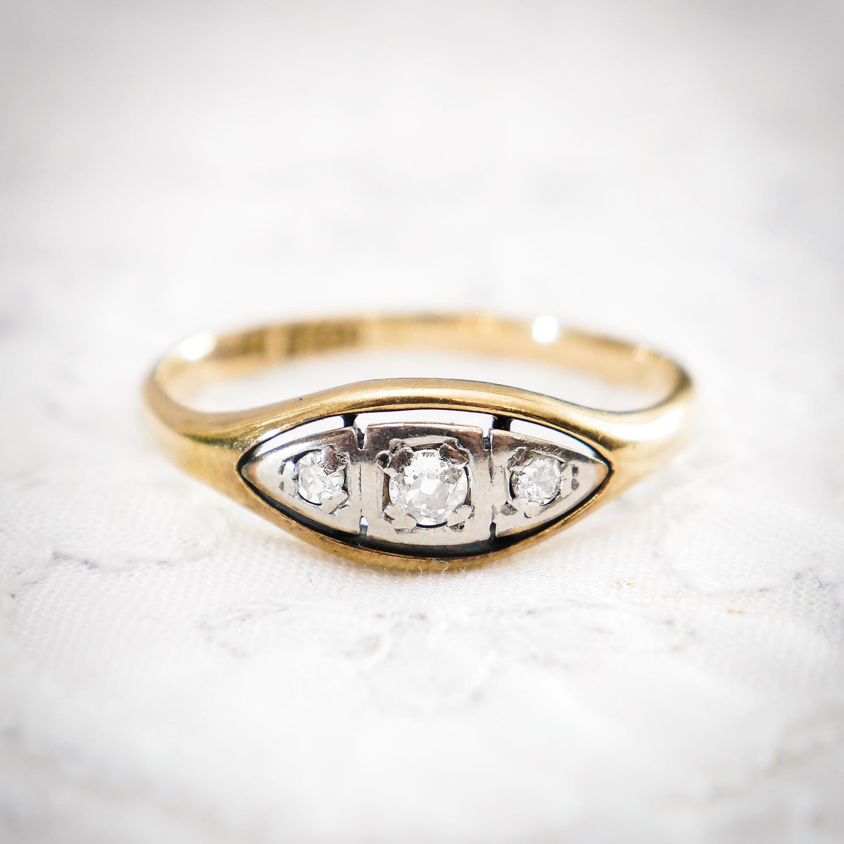 Sweet Sympathy! Circa 1920's Diamond Ring