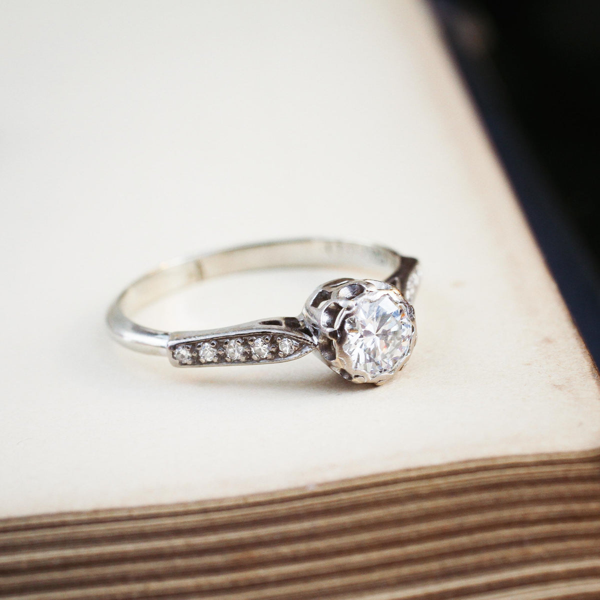 Vintage Diamond Solitaire