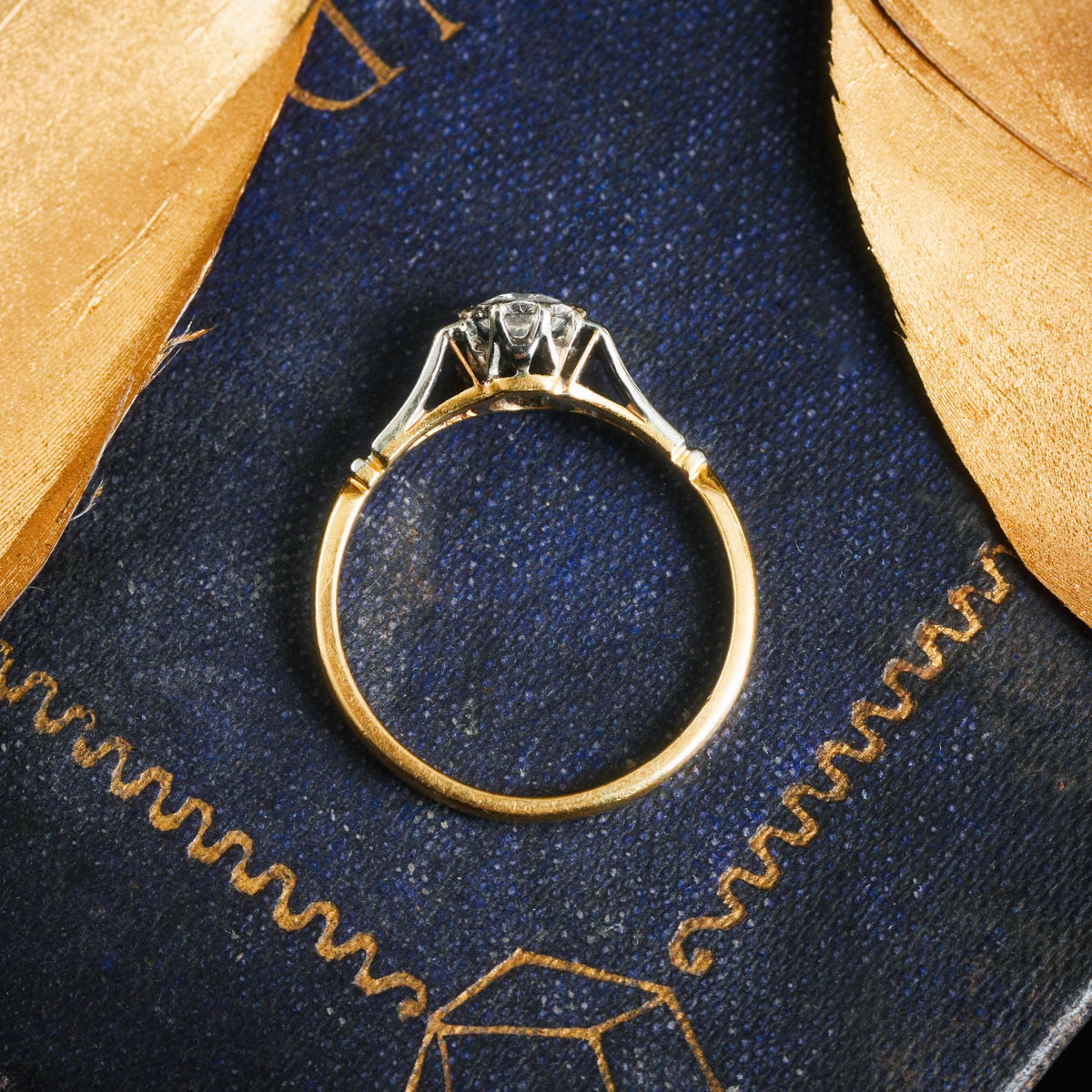 A Restrainedly Lovely Vintage Diamond Solitaire Ring