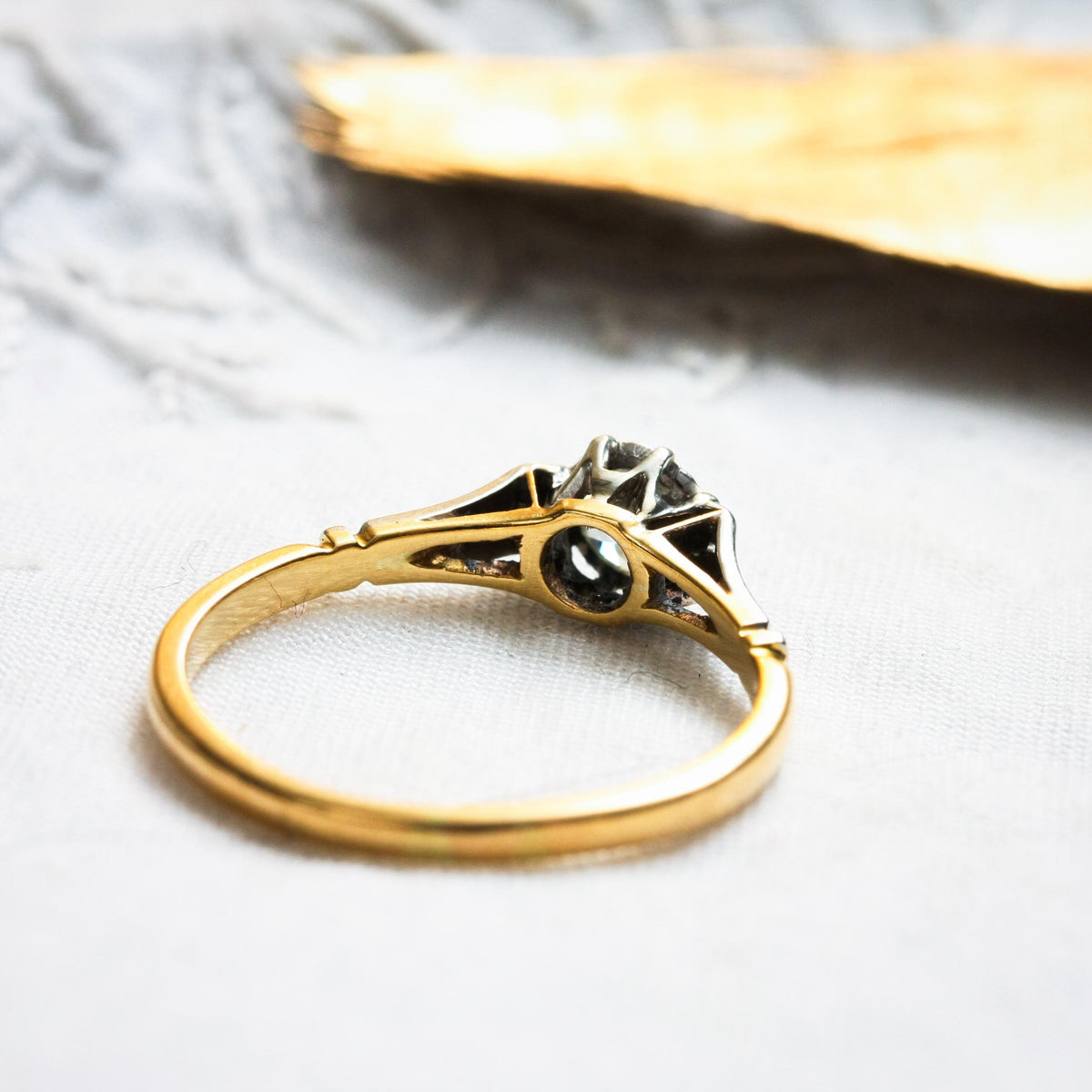 A Restrainedly Lovely Vintage Diamond Solitaire Ring