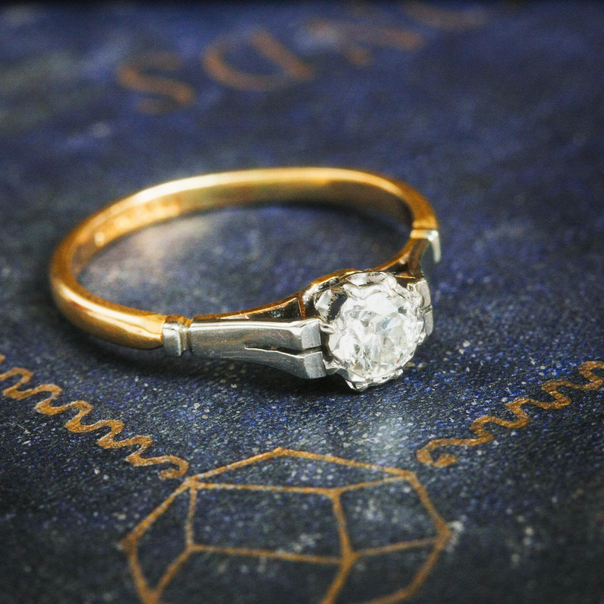 A Restrainedly Lovely Vintage Diamond Solitaire Ring