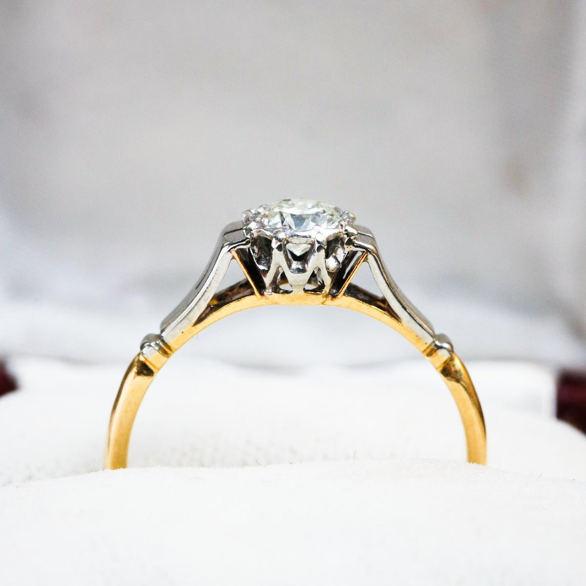 A Restrainedly Lovely Vintage Diamond Solitaire Ring